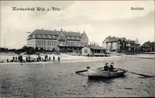 Ak Wyk auf Föhr Nordfriesland, Seehospiz