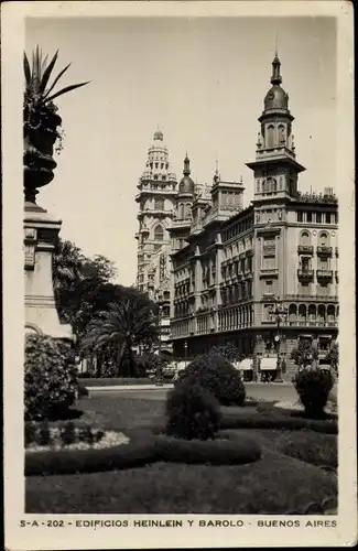 Ak Buenos Aires Argentinien, Edificios Heinlein y Barolo