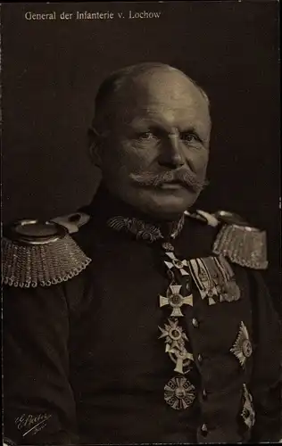 Ak Porträt General von Lochow, Orden