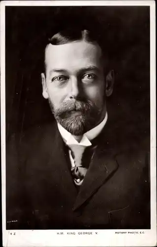 Ak King Georg V., König von Großbritannien, Portrait