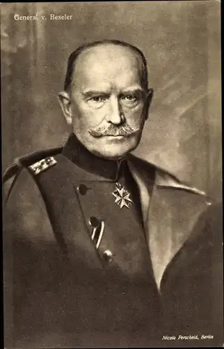 Ak General von Beseler, Portrait, Militär-Uniform