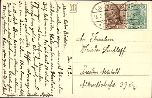 Passepartout Ak Vergissmeinnicht, Blumen