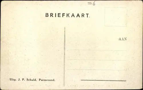 Ak Purmerend Nordholland Niederlande, Watersnood Januari 1916, Wilhelminalaan