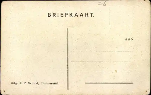 Ak Purmerend Nordholland, Watersnood 1916, Julianaplein