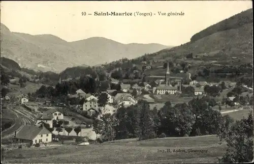 Ak Saint Maurice Vosges, Panorama
