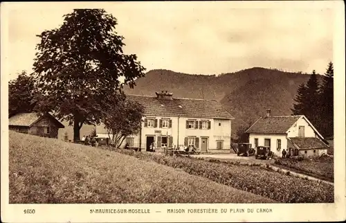 Ak Saint Maurice sur Moselle Vosges, Maison Forestiére du plain du canon