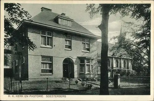 Ak Soesterberg Utrecht Niederlande, R. K. Kerk en Pastorie