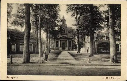 Ak Rijsenburg Utrecht Niederlande, Kerkplein