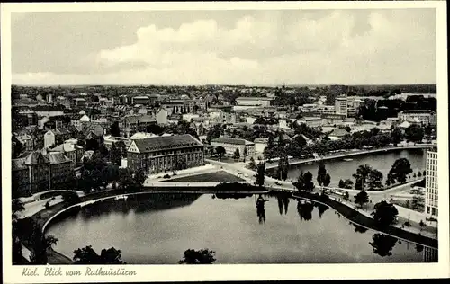 Ak Kiel Schleswig Holstein, Blick vom Rathausturm