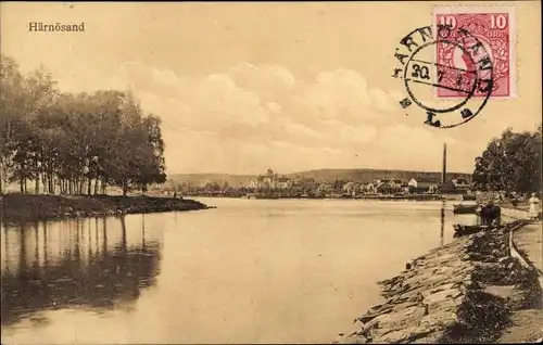 Ak Hernösand Härnösand Schweden, Panorama