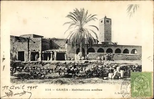 Ak Gabès Tunesien, Habitations arabes