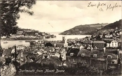 Ak Dartmouth South West England, View from Mount Boone