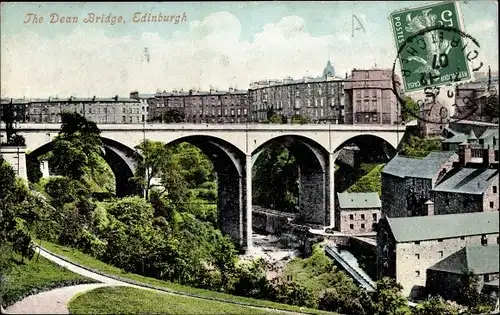 Ak Edinburgh Schottland, The Dean Bridge