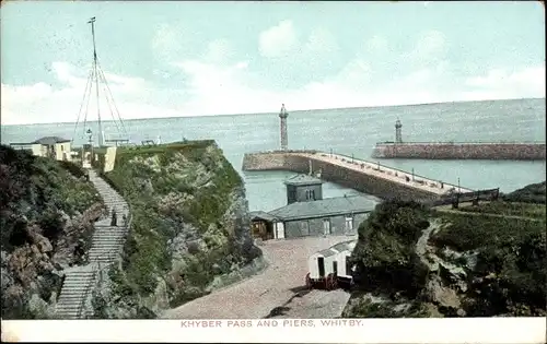 Ak Whitby North Yorkshire England, Khyber Pass and Piers