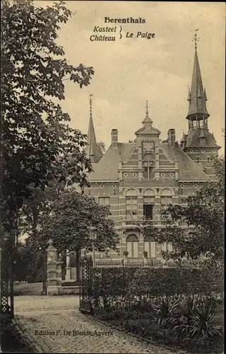 Ak Herenthals Flandern Belgien, Kasteel Le Paige, Schloss