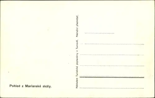 Ak Hrubá Skála Groß Skal Region Reichenberg, Marianske skaly, Marienaussicht