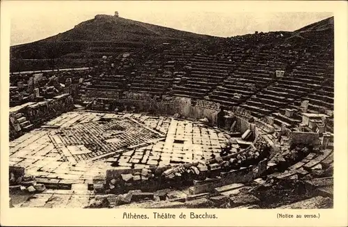 Ak Athen Griechenland, Theatre de Bacchus