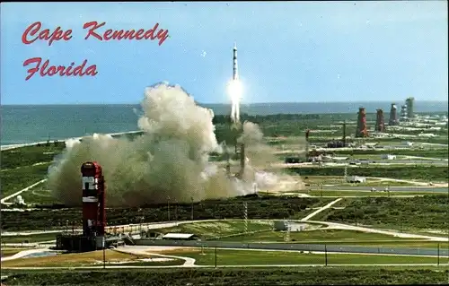 Ak Cape Kennedy Space Center Florida USA, Aerial View, Martin's Titan, Raketenstart