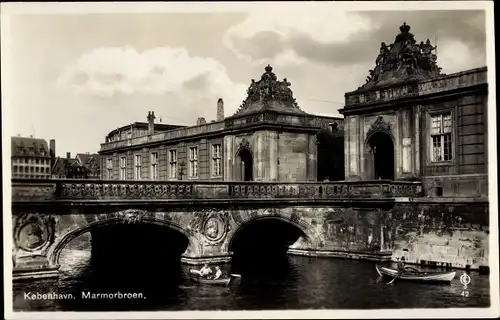 Ak København Kopenhagen Dänemark, Marmorbroen, Brücke