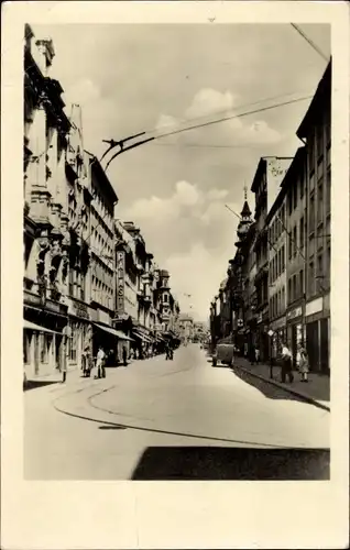 Ak Gera in Thüringen, Sorge, Straßenpartie