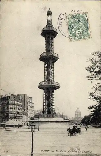 Ak Paris XV Vaugirard, Le Puits Artesien de Grenelle