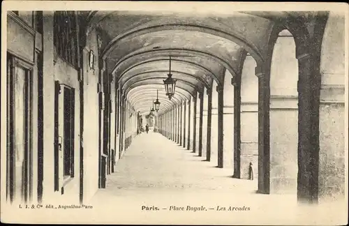 Ak Paris I., Place Royale, les Arcades