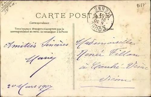 Ak Paris IV, Mi Careme 1907, Char du IV Arrondissement, Festwagen, Zuschauer