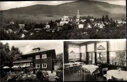 Ak Kronberg im Taunus, Ev. Männerwerk Haus Am Aufstieg, Aussen- und Innenansicht, Panorama