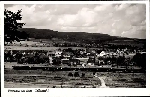 Ak Kreiensen Einbeck, Teilansicht mit Eisenbahn