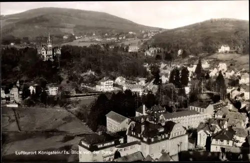 Ak Königstein im Taunus, Blick von der Burg