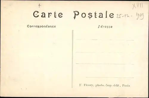 Ak Paris XVII, Rue Clairaut, Célébre mathématicien 1713-1765