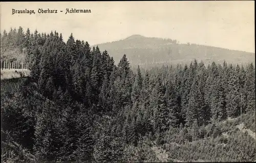 Ak Braunlage im Oberharz, Achtermann, Panorama