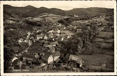 Ak Bühlertal im Schwarzwald, Obertal, Blick vom Kriegerdenkmal