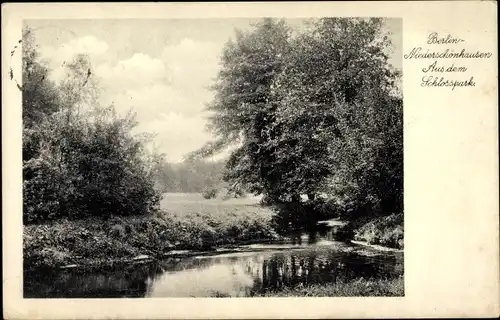 Ak Berlin Pankow Niederschönhausen, Aus dem Schlosspark