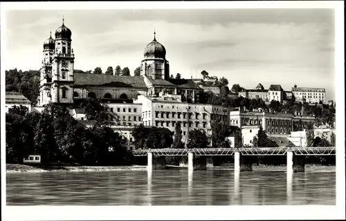 Ak Passau in Niederbayern, Am Inn, Brücke