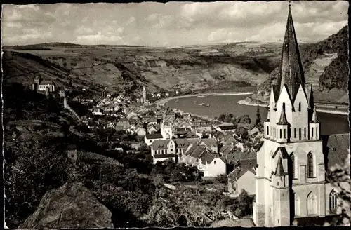 Ak Oberwesel am Rhein, Panorama