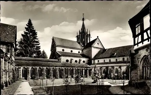 Ak Bebenhausen Tübingen am Neckar, Jagdschloß, ehem. Cistercienserkloster, Klostergarten