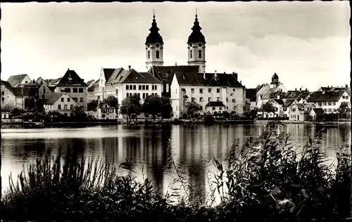 Ak Bad Waldsee in Oberschwaben Württemberg, Teilansicht, See