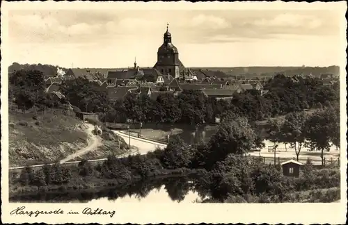 Ak Harzgerode am Harz, Panorama