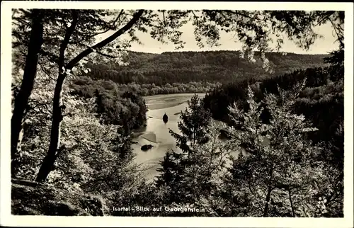 Ak Ebenhausen im Isartal Schäftlarn in Oberbayern, Blick auf Georgenstein