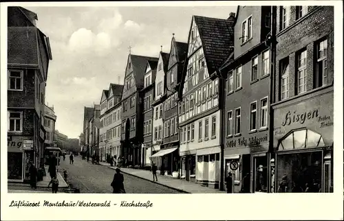 Ak Montabaur im Westerwald, Kirchstraße, Geschäfte