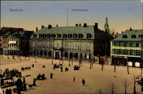 Ak Saarlouis im Saarland, Kommandantur