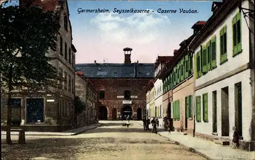 Ak Germersheim Rheinland Pfalz, Kaserne Vauban, Seysselkaserne