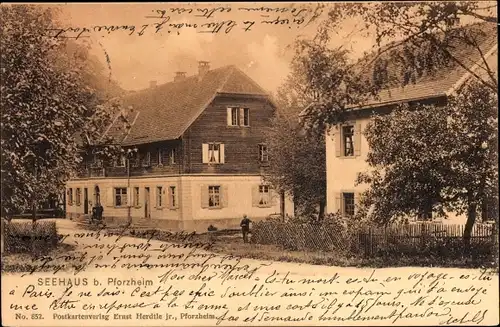 Ak Pforzheim im Schwarzwald, Seehaus