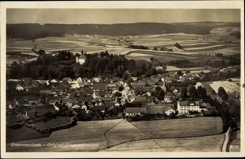 Ak Untermerzbach in Unterfranken, Luftaufnahme