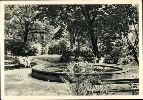 Ak Dresden Altstadt, Gerhard Wagner Krankenhaus, Fürstenstraße 74, Gartenanlagen