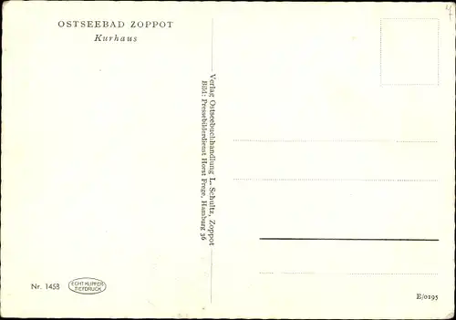 Ak Sopot Gdańsk Zoppot Danzig, Kurhaus