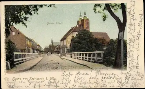 Ak Seehausen in der Altmark, Neues Thor