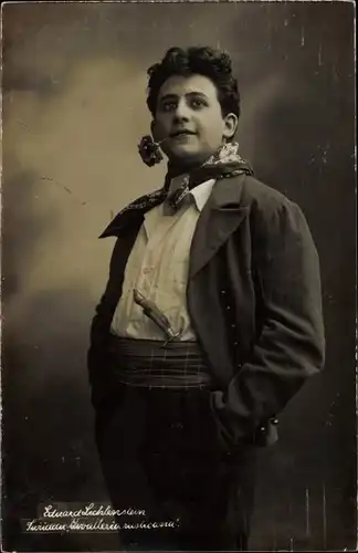 Ak Opernsänger Eduard Lichtenstein