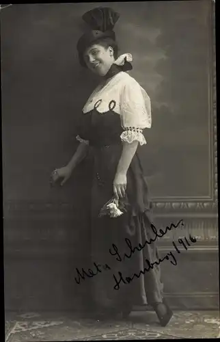 Ak Schauspielerin Meta Scheulen, Hamburg 1916